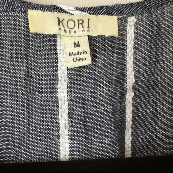 Kori Gray & White Striped Romper - M - Picture 5 of 6